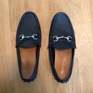Gucci black driving loafer